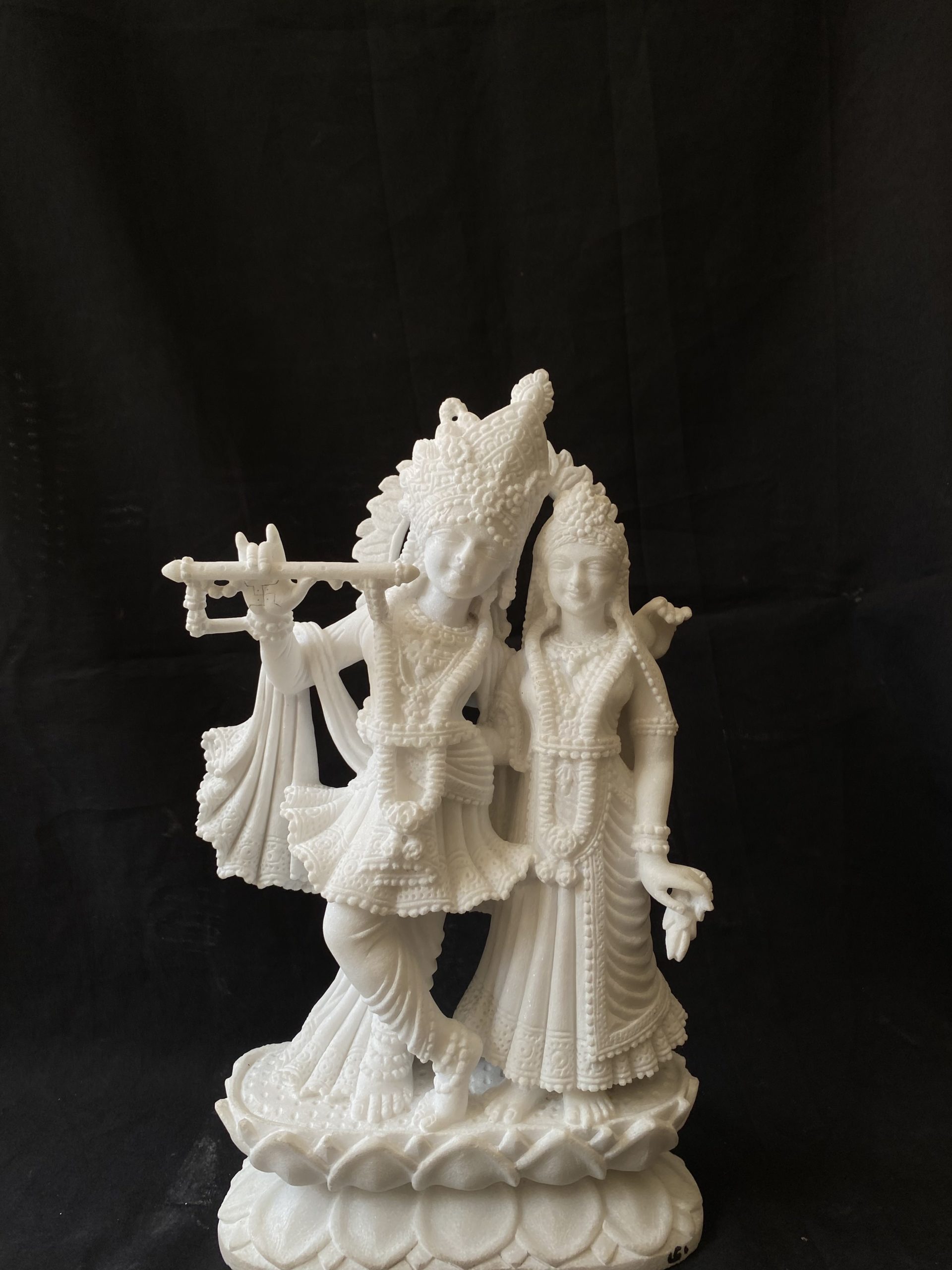 White Radha Krishna murti